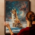 thumbnail image 6 of Norwegian Lundehund Dog Lying in The Snow Canvas Print Wall Art Famous Painting for Kids Nursery Bedroom Living Room Office Home, 6 of 6