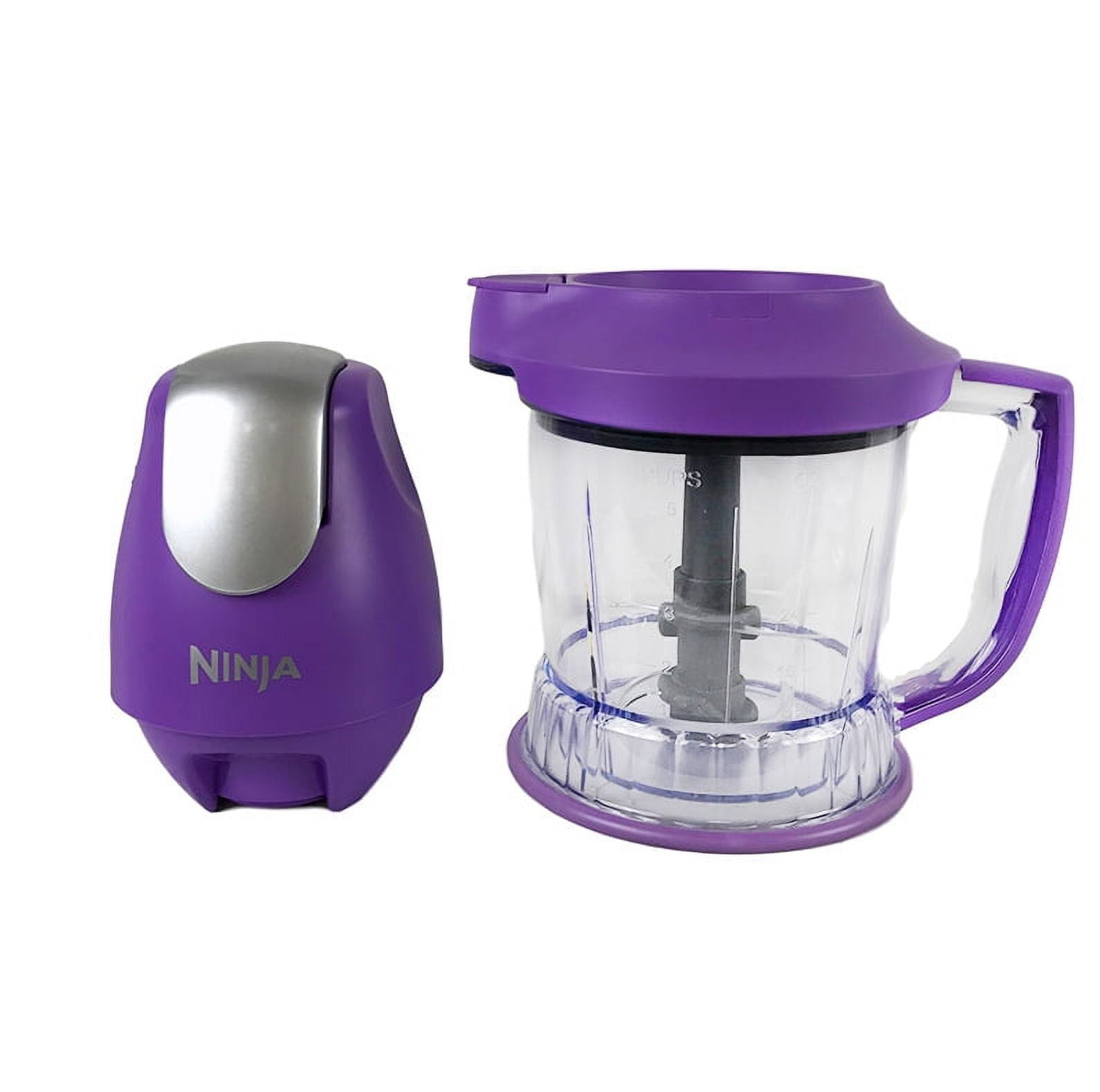 Used Ninja Storm Food Processor Blender Master Bowl 450W Motor Power Pod  with Total Crushing Technology BPA-Free Pitcher Purple QB751Q (Used)  (Certified) 