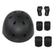 thumbnail image 5 of Juego de 7 cascos de bicicleta para niños, rodilleras, coderas, muñequeras y equipo de protección para patinaje. Negro, 5 of 9