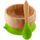 thumbnail image 4 of Plato de bambú para bebé con ventosa antideslizante que incluye plato con ventosa para bebé, plato de alimentación con ventosa constante, cuchara para bebé a juego, juego de vajilla para beb JFHHH pequeña, 4 of 4