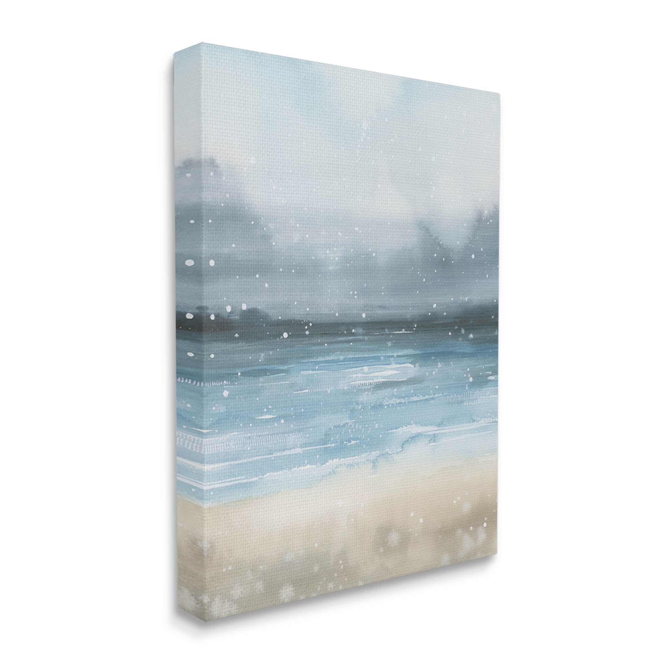 Stupell Industries Rainy Nautical Shore Landscape Graphic Art Gallery Wrapped Canvas Print Wall Art, Design by Grace Popp