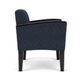 thumbnail image 2 of Belmont Lounge Lobby Reception Waiting Guest Chair / Black Steel Legs / Blue, 2 of 5