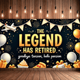 thumbnail image 6 of Decorative Design The Legend Has Retired Aviation Banner Polyester Material Celebration Banner for Retirement Party Indoor Decoration Holiday Celebration, 6 of 7