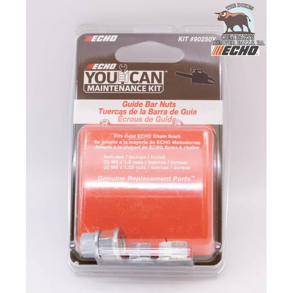 GENUINE ECHO YOU CAN GUIDE BAR NUTS KIT FITS MOST ECHO SAWS 90250Y