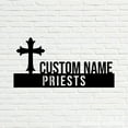 thumbnail image 4 of Handmadetneonsign Priests Metal Nameplate, Priests Desk Nameplate, Priests Desk Name Plate Decor, 4 of 5