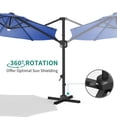 thumbnail image 5 of 10FT Cantilever Patio Umbrella with Base, 360° Rotating Offset Umbrella for Backyard, Deck, Poolside., 5 of 6