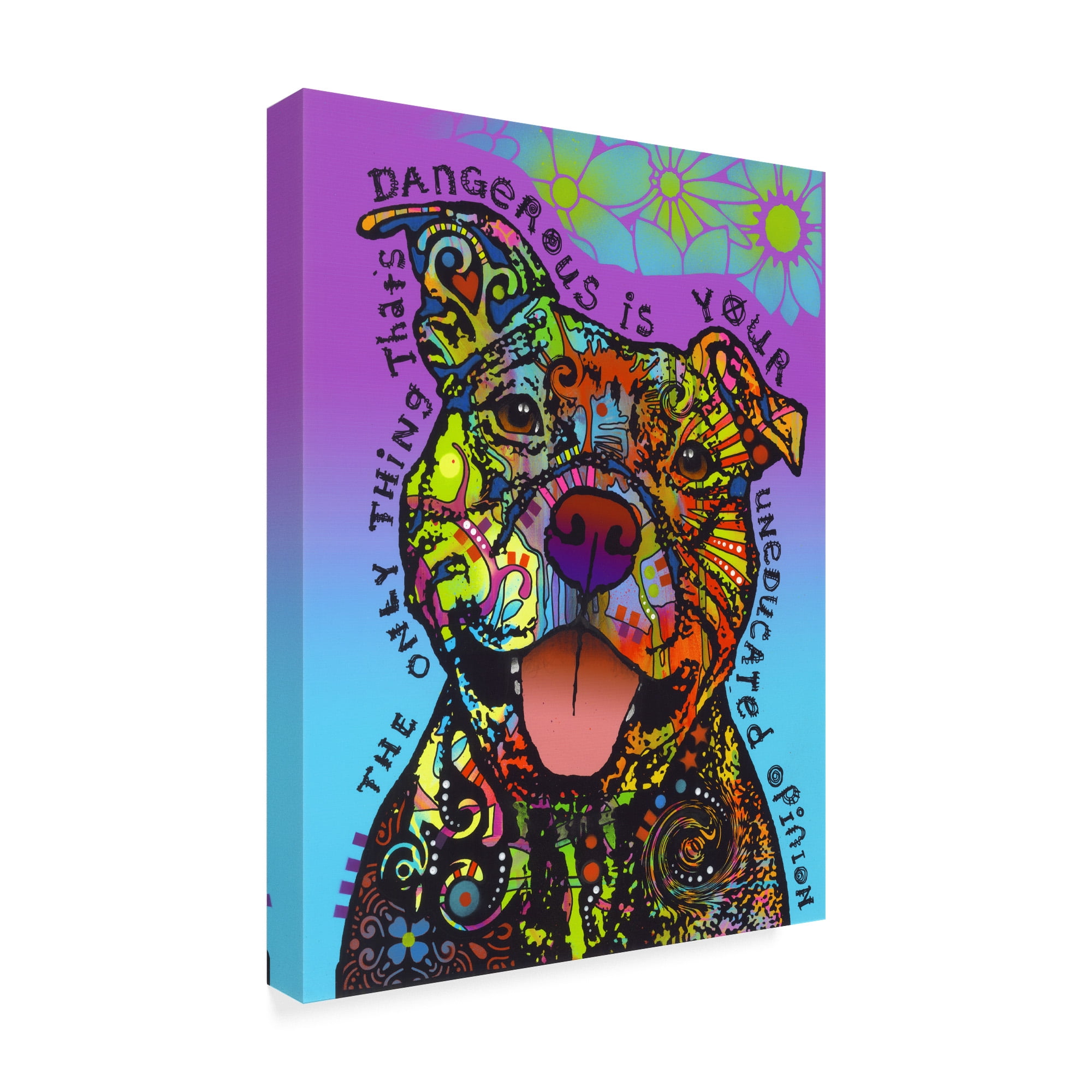 Trademark Fine Art 'Dangerous' Canvas Art by Dean Russo
