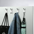 thumbnail image 2 of Towel Hook/Adhesive Hooks - Wall Hooks for Coat/Robe/Hand Towels Heavy Duty Stick on Bathroom/Kitchen 4-Pack, Stainless Steel, 2 of 5
