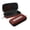 Football Pattern, variant on WIRESTER Double Eyeglasses Case, Hard Shell Dual Glasses Holder with Zipper & Keychain Clip - Seashells On The Beach