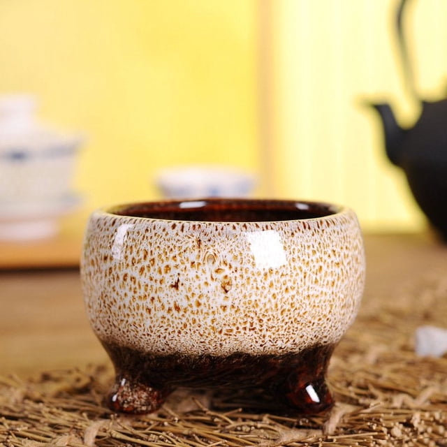 Succulent Pot Ceramic Succulent Plant Flower Pot Container Planter Bonsai Pots for Home Decorations