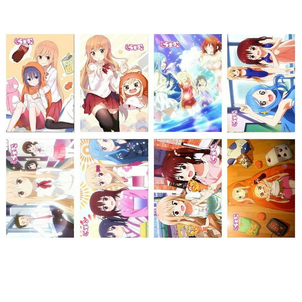 Póster decorativo de pared, 8 piezas, himoutos Umaruchans, retro, anime