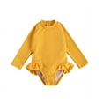 thumbnail image 2 of Toddler Girls Long Sleeve Frill One Piece Swimsuit, 2 of 5