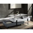 thumbnail image 2 of Modern Grey And White Lift Top Coffee Table With Construction Functional Storage Compartments Support Compartment, 2 of 6