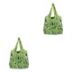 thumbnail image 2 of Qarigey Bolsa de almacenamiento de gran capacidad con asa, bolsas de compras a la moda, bolsa plegable, paquete de artículos diversos, Bosque verde 2piezas, 2 of 6