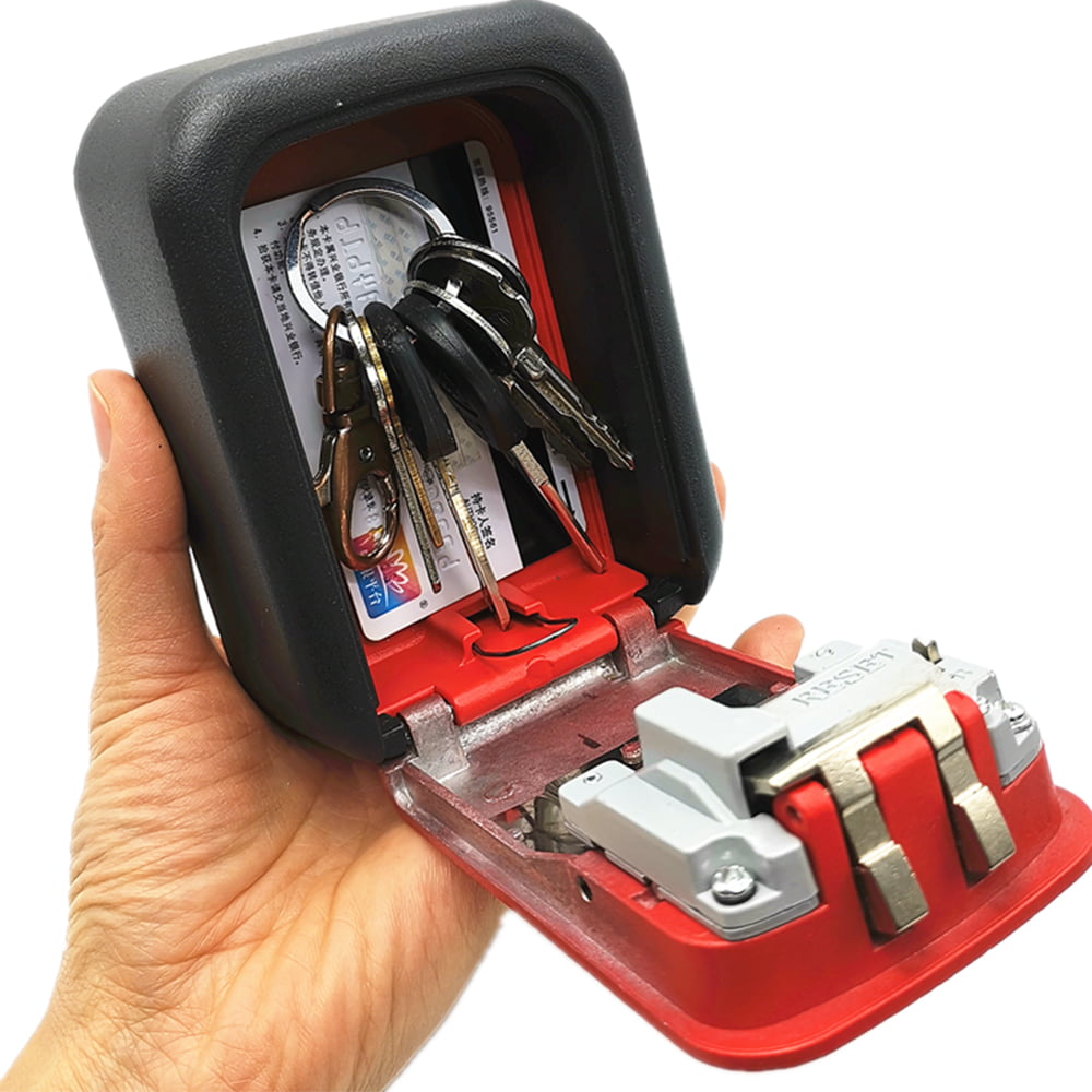Hot 4 Digit Combination Key Holder Safe Security Storage Box Lock Wall Mount Kit