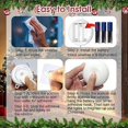 thumbnail image 4 of Christmas Window Lights, 2pcs LED Snowflake Curtain Fairy Lights with 8 Modes, Christmas String Lights Battery Powered for Indoor Outdoor Window Weddi, 4 of 4