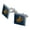 Silver, variant on Marines USMC Eagle Globe Anchor on Blue Officially Licensed Square Cufflink Set - Silver or Gold