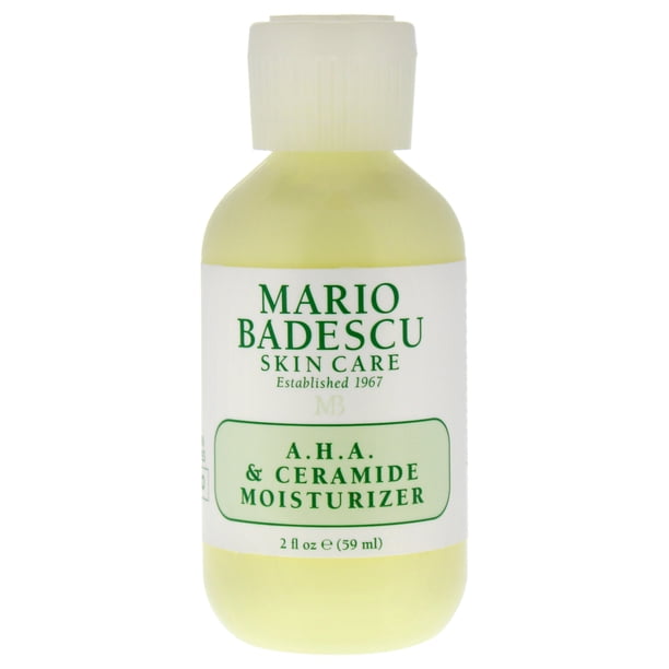 Crema hidratante con AHA y ceramidas de Mario Badescu para unisex: crema hidratante de 2 oz