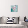 thumbnail image 2 of Cuadro Decorativo - Cerdo Snorkle Jr Impresión en canvas, estrechado, 2 of 2
