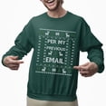 thumbnail image 2 of Funny Christmas Sweatshirt, Per My Previous Email Ugly Christmas Sweater, Office Humor Xmas Sweater,, 2 of 5