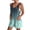 Cyan, variant on Tie Dye Gradient Rompers for Women Adjustable Straps Loose Casual Bib Overalls Sleeveless Trendy Summer Short Jumpsuit with Pockets Purple M