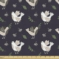 thumbnail image 1 of Animals Fabric by the Yard, Repetitive Flying Birds Carry on Branches and in Hand Drawn Style Natural Art, Decorative Upholstery Fabric for Sofas and Home Accents, Multicolor by Ambesonne, 1 of 5