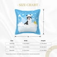 thumbnail image 4 of Bingfone Decorative Pillow Covers 18"X18" Collie In Bathtub Couch Pillow Cases Modern Farmhouse Covers For Couch Sofa Bed, 4 of 9
