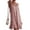 Rouge, variante sur Robe Mini à Ourlet Plissé Imprimé Floral à Col en V pour Femmes