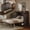Coffee, variant on Vertical Foldaway Wall Bed with Drawers, Safety Lock and Anti-Tip Device, Space-Saving Hidden Bed, Modern Wood Finish for Home Office Guest Room.