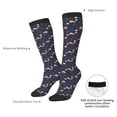 thumbnail image 5 of Picia Women Crew Soft Moisture-wicking Socks Cartoon Fox Pattern Design Cotton Socks, One Size fit All, 5 of 9