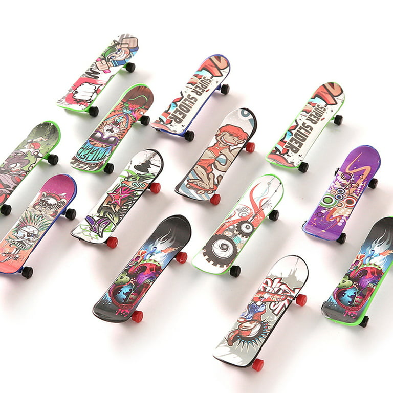 JUNTEX Finger Skateboards For Kids Mini Skateboard Fingerboards Finger Toys  Pack Gifts For Children Finger Skater Skating Lover 