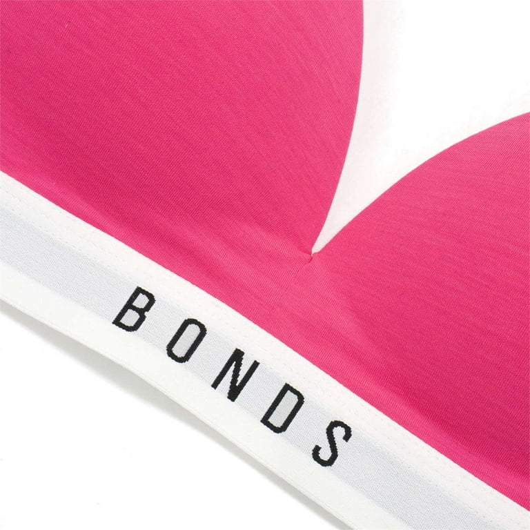 Bonds Women's Originals Contour Triangle Wirefree Tee Shirt Bra, Pink,34A -  US 