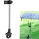 thumbnail image 1 of Clip de soporte para paraguas de acero inoxidable para bicicleta, carrito, silla de ruedas, scooter – montaje ajustable de 19–40 mm con almohadilla antideslizante e instalación rápida, 1 of 9