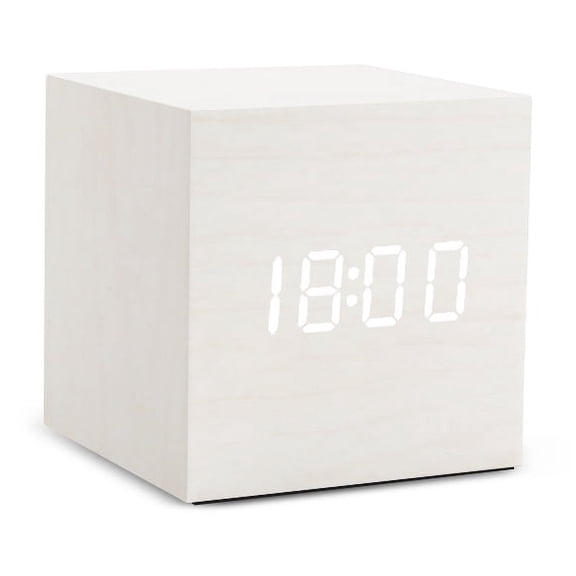 Alarm Clock LED Wooden Watch Table Voice Control Digital Wood Despertador USB/AAA Powered Electronic Desktop Clocks