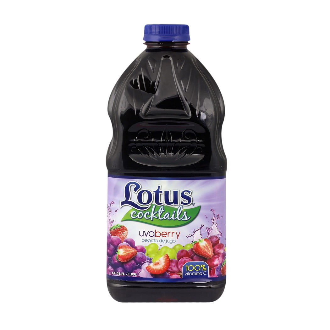 Lotus Grapeberry Cocktails PET Juice Beverage Plastic Bottle 64 fl oz