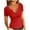 Red, variant on Women's Summer Tops Slim Fitted Short Sleeve Cut V Neck Plain Tshirts Blouses Base Going Out Tees (XL, Wine)