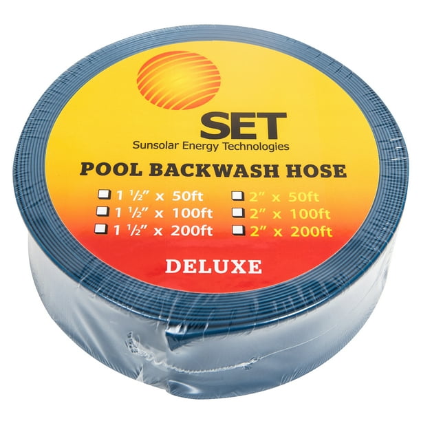 Heavy Duty Deluxe 1.5'' Backwash Discharge Hose for Swimming Pools