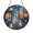 Acrylic 3.5 Inch, variant on Autumn City Street Stained Glass Suncatcher Window Hanging, Fall Leaves and Streetlamp Reflection Round Glass Art Panel, Nighttime Cityscape Window Decor, Decorative Hanging Ornament for Home