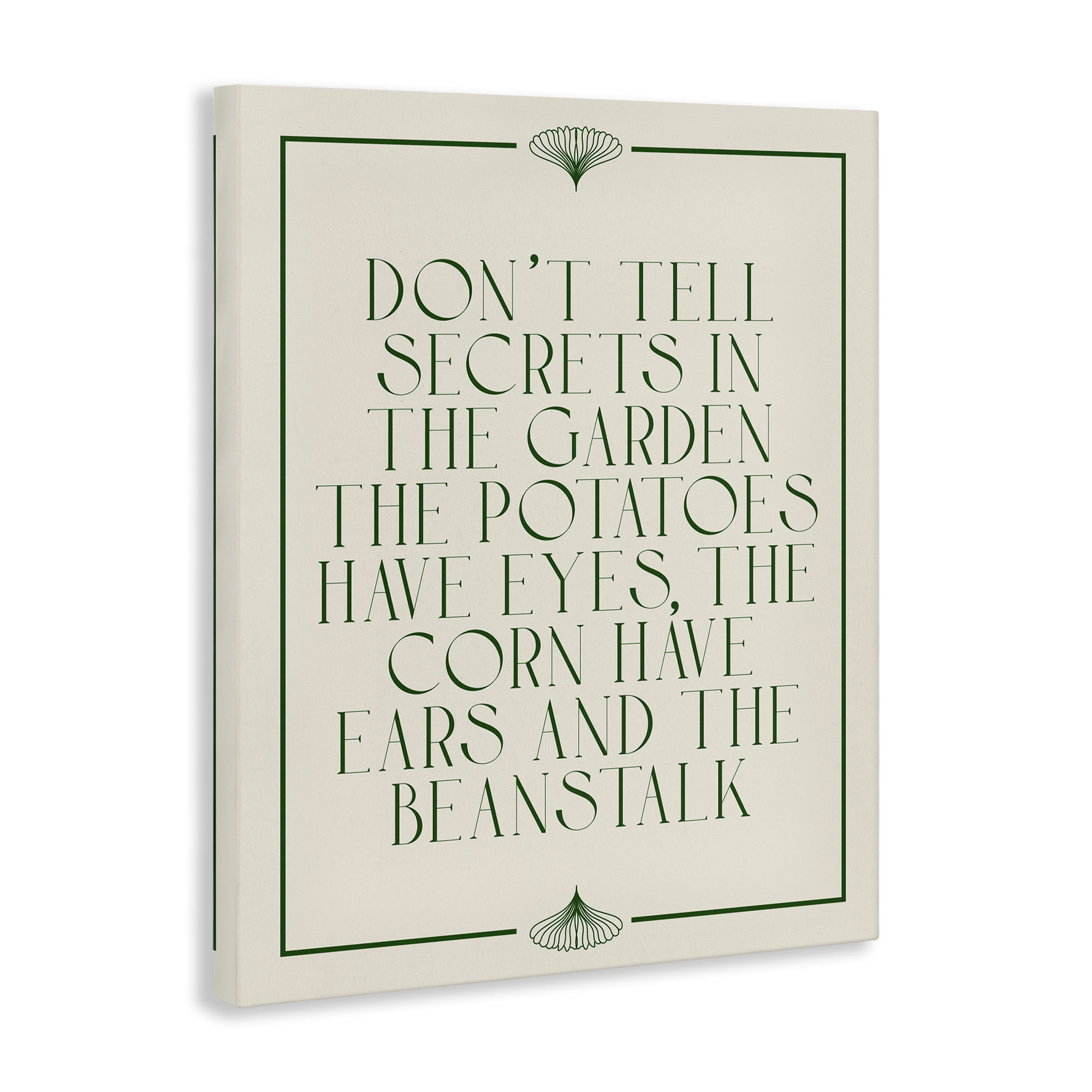 Stupell Industries Funny Gardener Secrets Novelty & Humor Painting Wrapped Canvas Art Print Wall Art, 36 x 48