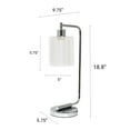 thumbnail image 3 of Creekwood Home 18.8" Vintage Industrial Curved Arm Desk Lamp with LED Bulb, Chrome, 3 of 6