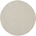 thumbnail image 5 of Nourison Courtyard Indoor/Outdoor Ivory/Silver 5 x Round Area Rug (5 Round), 5 of 11