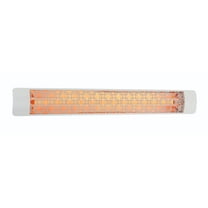 Eurofase Heating - 6000 Watt Electric Infrared Dual Element Heater-208 Voltage-White Finish-Brix Decorative Fascia