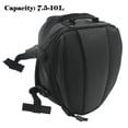 thumbnail image 2 of Motorcycle Rear Seat Tail Leather Pack Bag Expandable Luggage Bag PU, 2 of 6