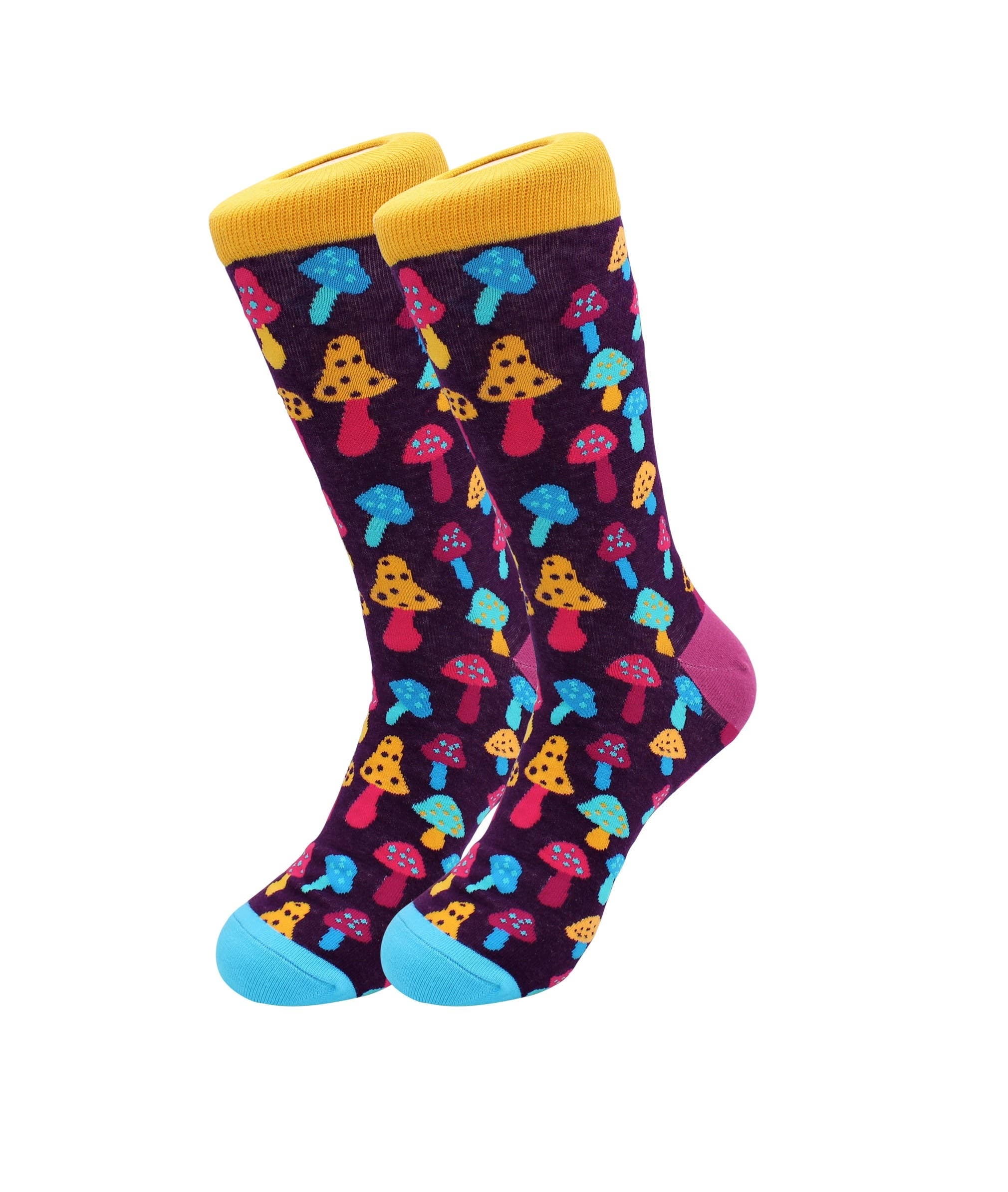 Sick Socks- Mushroom - Trippy Dress Socks - Walmart.com