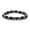 Black, variant on Natural Stone Beaded Bracelet Malachite Lava Hematite Bracelets For Women Men-Black