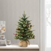 Puleo International Pre-Lit 2' Table Top Artificial Christmas Tree