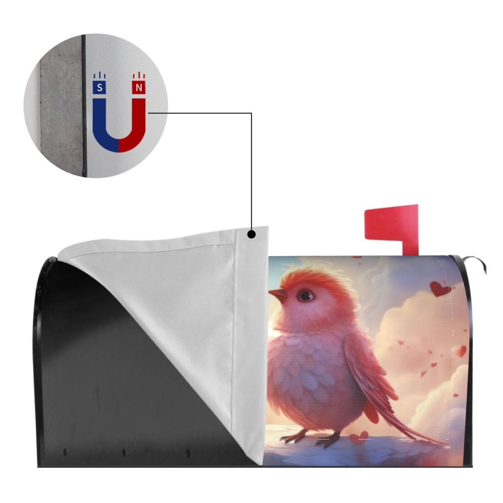 Kdxio Magnetic Mailbox Cover 21x18 in Mailbox Cover Outdoor Decoration Holiday Mailbox Covers for Home Garden Yard-21x18 in