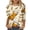 Beige, variant on Fall T Shirts 3/4 Sleeve for Women 2026 Fashion Beer Graphic Pullover Tops Comfortable Crew Neck Tunics Blue S