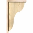 thumbnail image 3 of Ekena Millwork 6"W x 12"D x 20"H Carmel Rough Sawn Corbel w/Backplate, Douglas Fir, 3 of 9