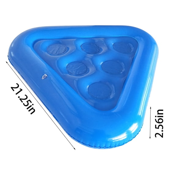 JilgTeok 2 Packs Inflatable Pool Drink Float with 6 Holes for Drinks and Snacks, Floating Tray for Hot Tub, Beach & Pool Parties, Lightweight PVC Accessory for Spa and Swimming Pools